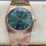 VC+ Factory Swiss Replica Vacheron Constantin Green Dial Historiques 222 Rose Gold Jumbo Watch 